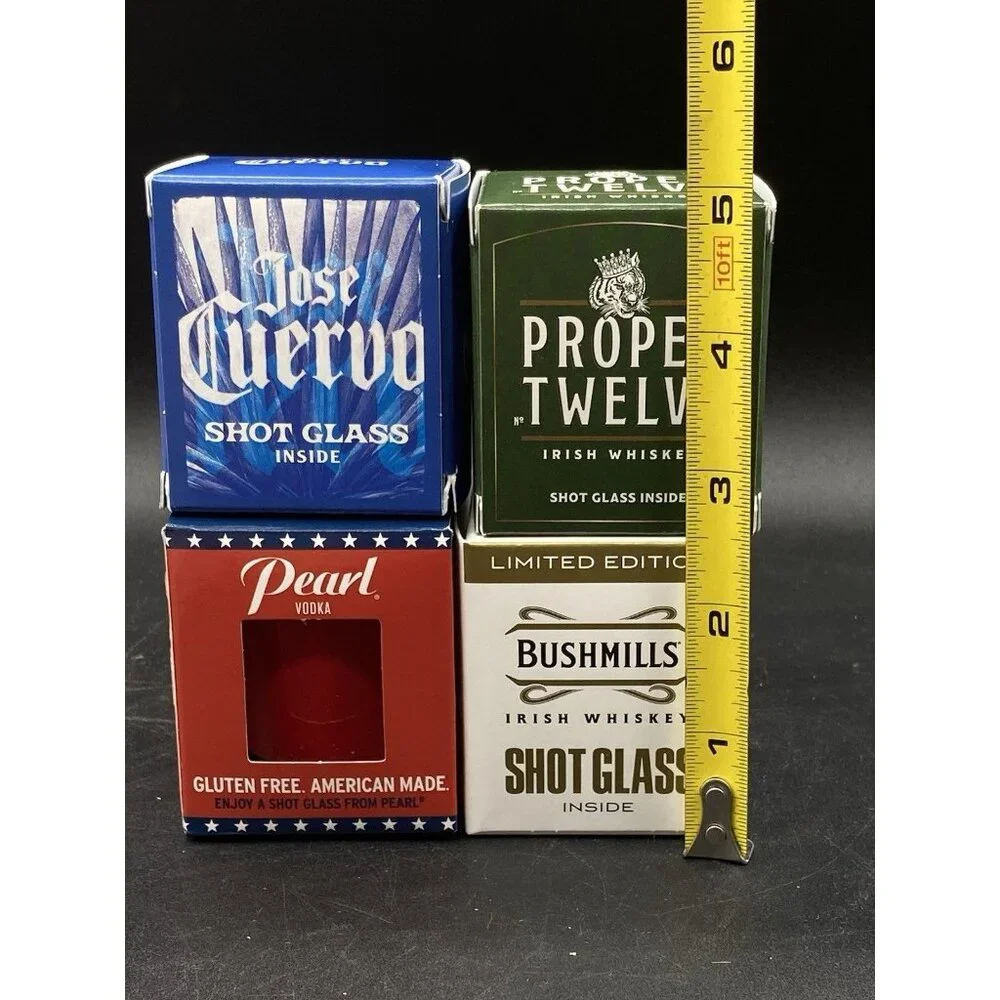 Shot Proper Twelve Jose Cuervo Pearl Vodka Bushmills Boxed Bottle Topper LOT 4